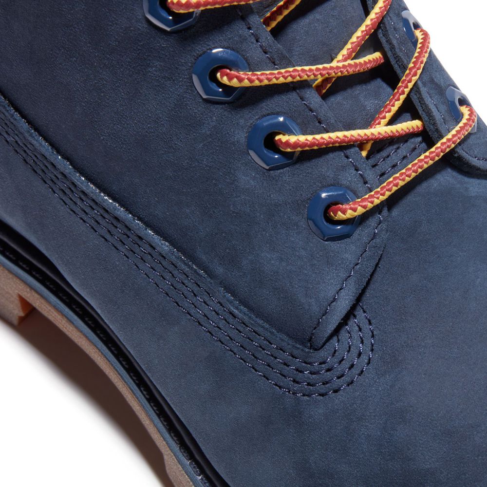 Botas de Nieve Timberland Hombre 6-Inch Premium Waterproof Azul Marino - Chile OJC-408795